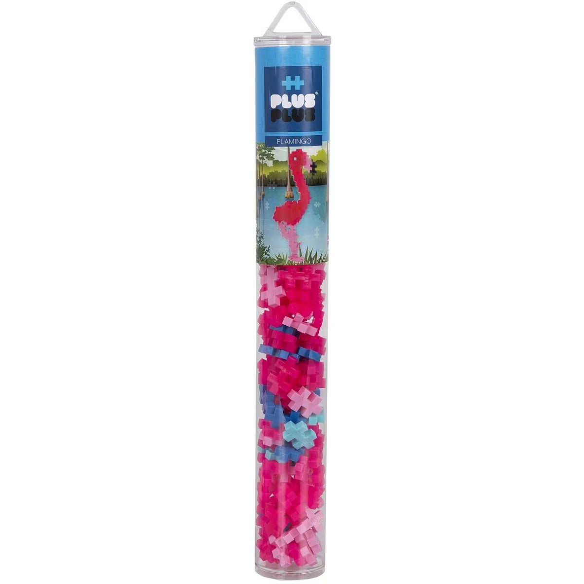 Toys at Foys - Plus-Plus Building Blocks Flamingo 100 Piece Tube 