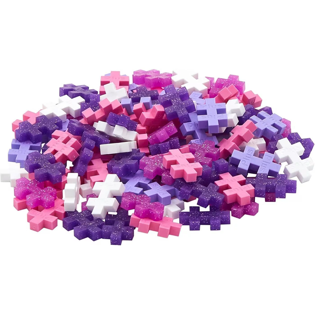 Toys at Foys - Plus-Plus Building Blocks Glitter 100 Piece Tube 