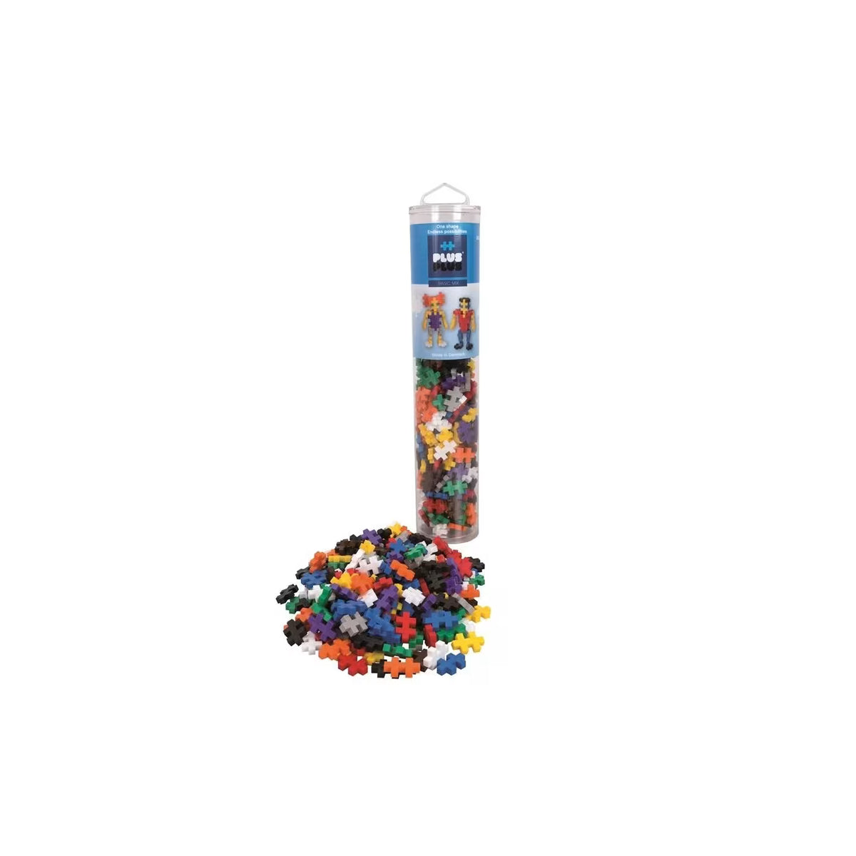 Toys at Foys - Plus-Plus Building Blocks Glitter 240 Piece Tube 