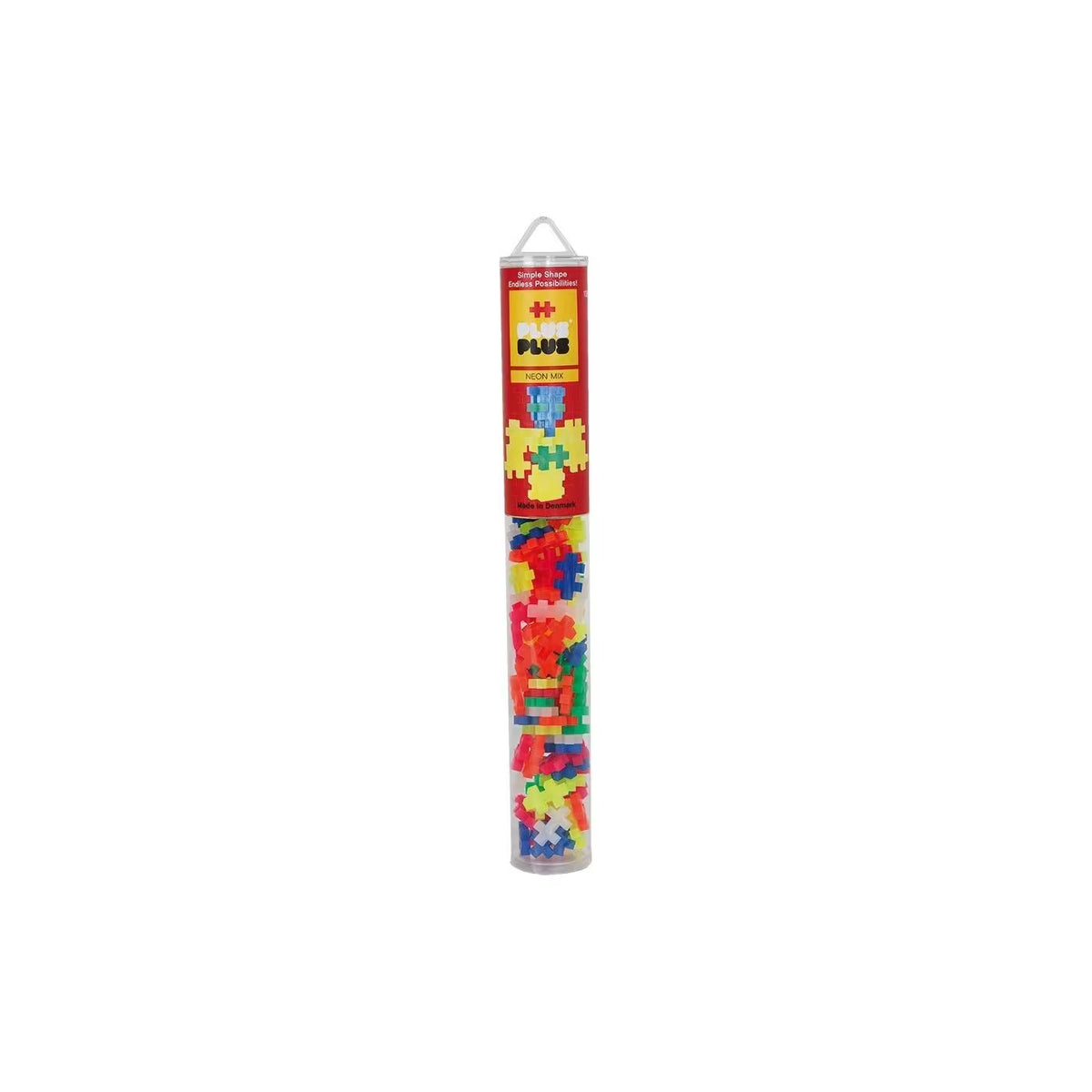 Toys at Foys - Plus-Plus Building Blocks Neon 100 Piece Tube 