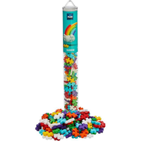 Toys at Foys - Plus-Plus Building Blocks Rainbow 100 Piece Tube 