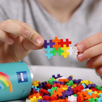 Toys at Foys - Plus-Plus Building Blocks Rainbow 100 Piece Tube 