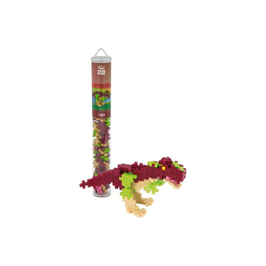 Toys at Foys - Plus-Plus Building Blocks T-REX 100 Piece Tube  