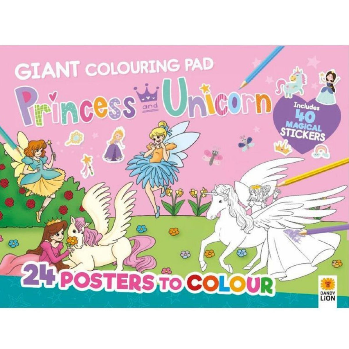 Toys at Foys - Princess and Unicorn: Giant Colouring Pad