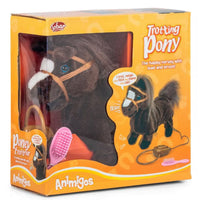 Toys at Foys - Tobar Animigos Trotting Pony Brown Interactive Plush Toy