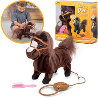Toys at Foys - Tobar Animigos Trotting Pony Brown Interactive Plush Toy