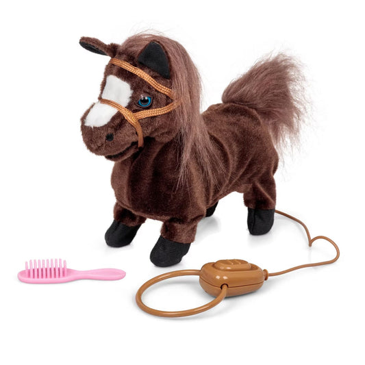 Toys at Foys - Tobar Animigos Trotting Pony Brown Interactive Plush Toy