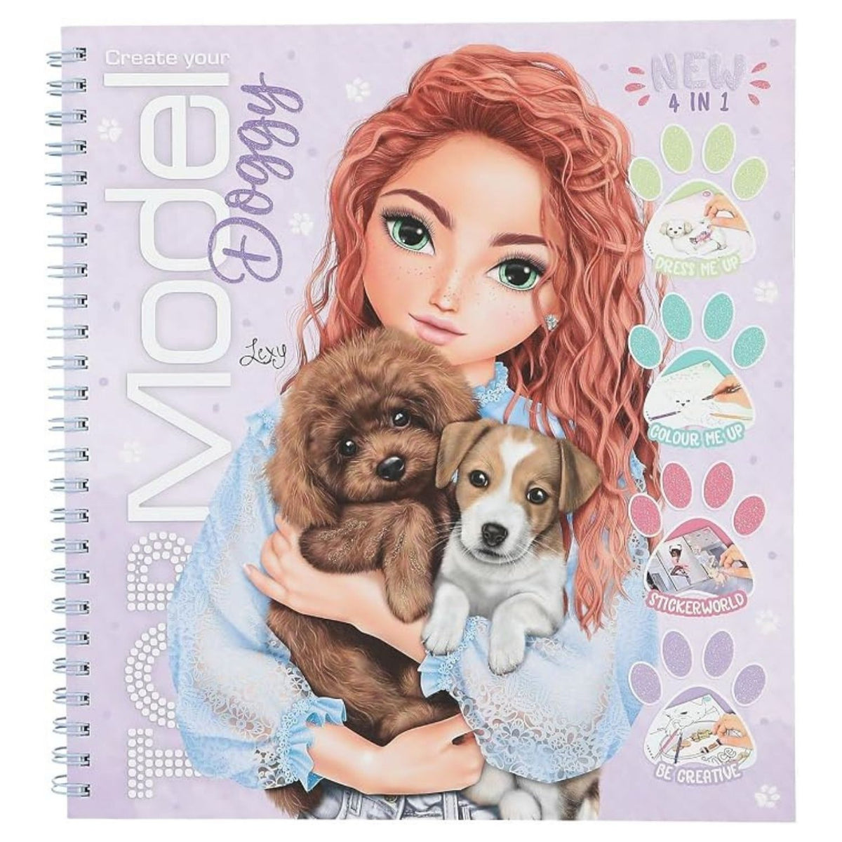 Toys at Foys - top model colouring book cover