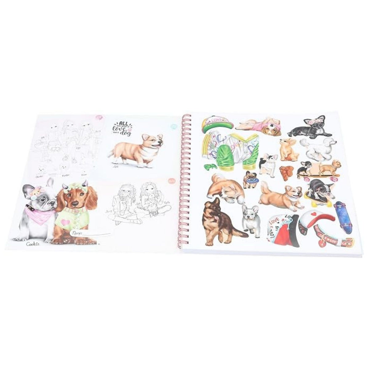 Toys at Foys - top model colouring book 
