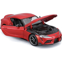 toyota supra with bonnet open 