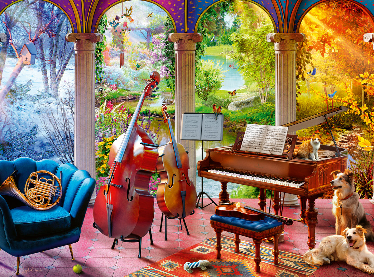 4 seasons in music 100 piece jigsaw puzzle