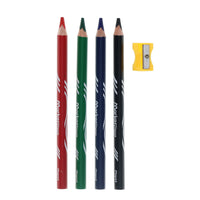 coloured pencils and sharpener 