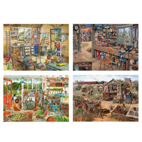 four finished puzzles time to potter 