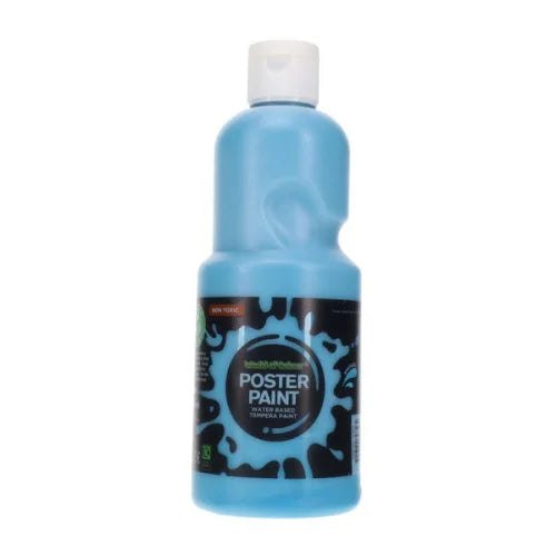 blue poster paint 