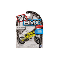 retail packaging of BMX bikes against white packaging.