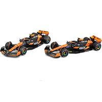 Set Features Lando Norris and Oscar Piastri's McLaren Cars from 2024