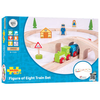 packaging for wooden figure of eight train set
