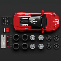 red model super car building set 