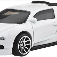 white model car in packaging 
