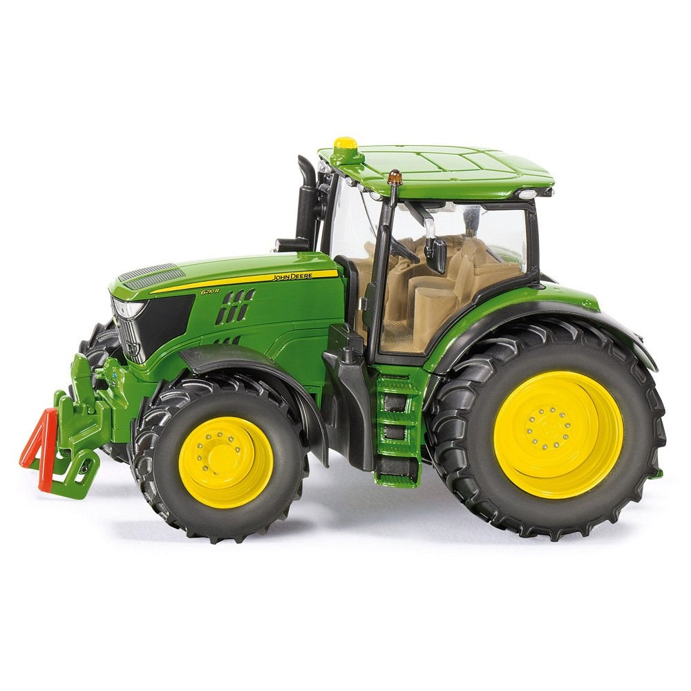 Green Model tractor on white background