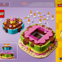 LEGO 40815 Birthday Party Cake Includes 10 Birthday Candles