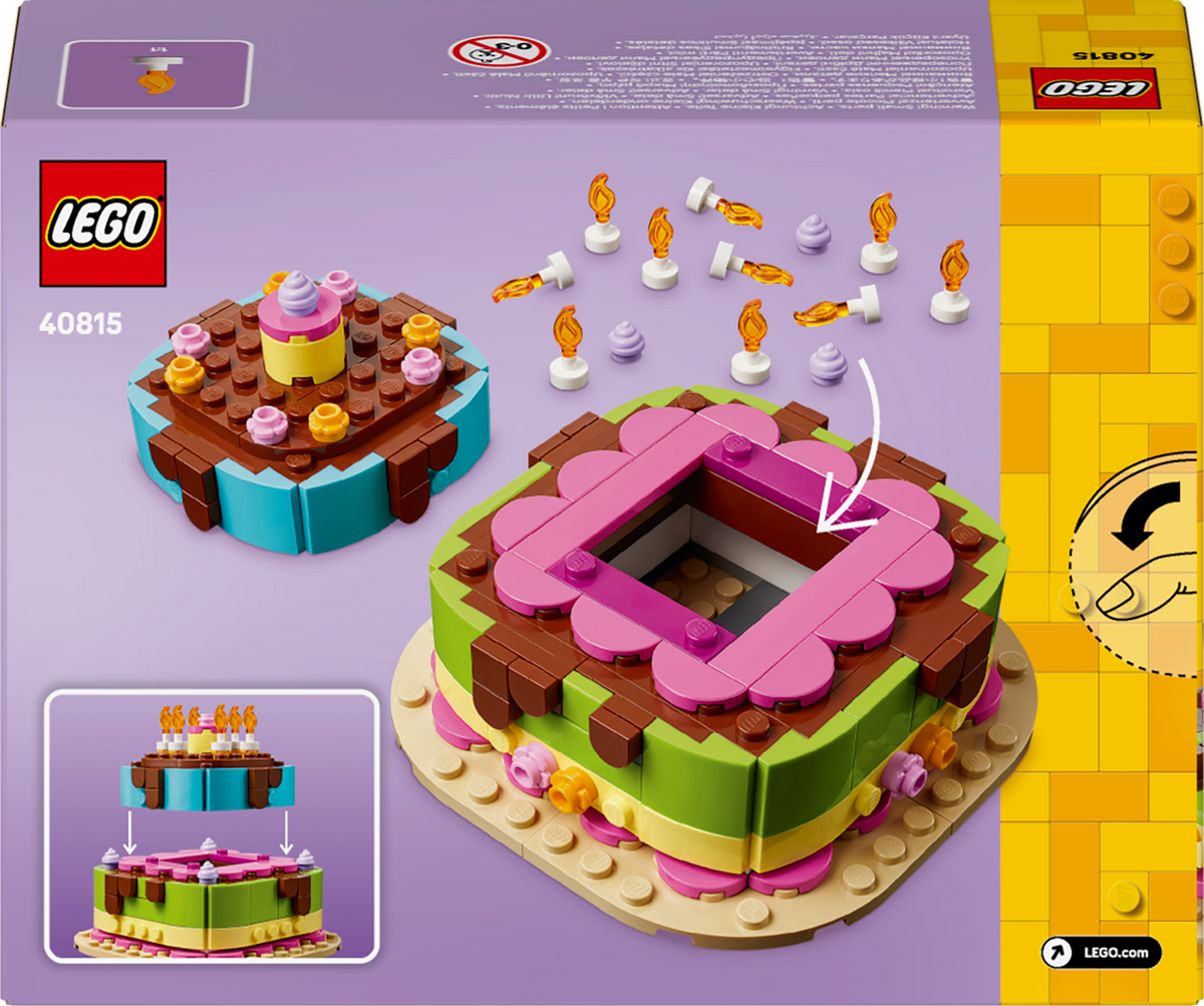 LEGO 40815 Birthday Party Cake Includes 10 Birthday Candles