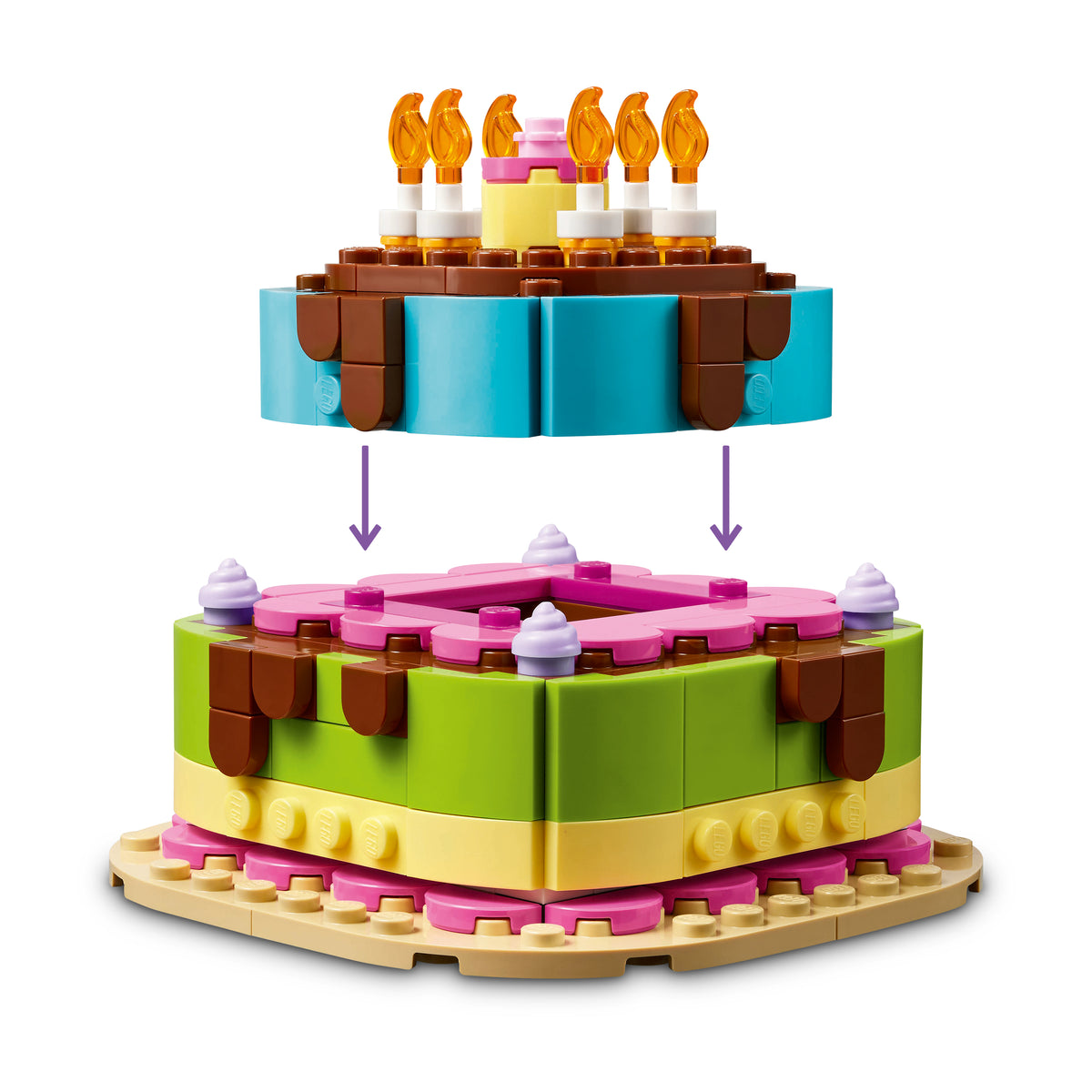 Customise Your Cake with Swirls, Candles and Flowers