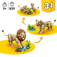 Create 3 Unique Animal Models with this Brick Set
