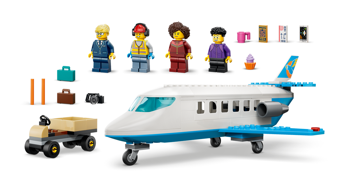 Includes a Pilot, Airport Worker and Other Figurines and Accessories 