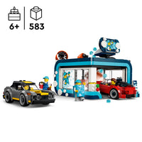 Minifigures and Cars Included to Bring the Car Wash to Life