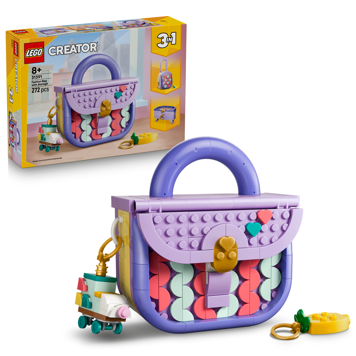 LEGO Creator 3in1 31391 Art Fashion Bag with Storage with Box