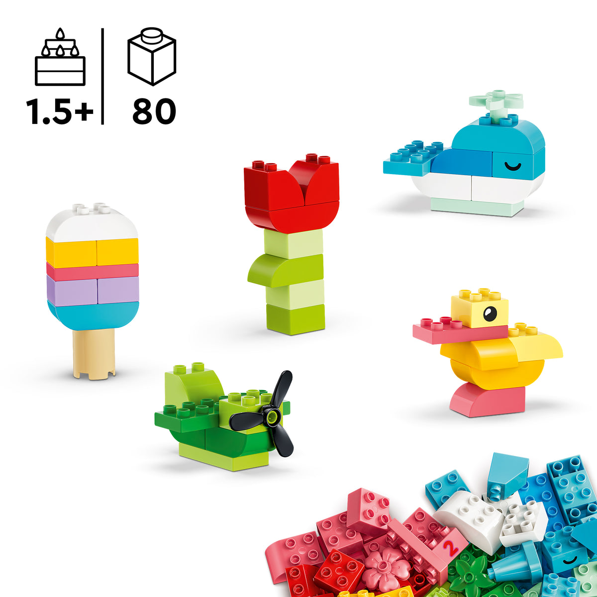 LEGO DUPLO 10479 Colorful Creative Box - Suitable for children aged 18 months and over