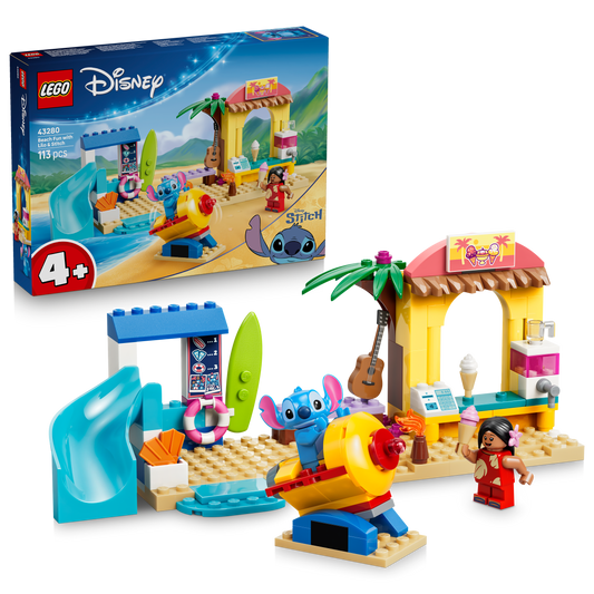LEGO Disney 43280 Beach Fun with Lilo & Stitch with Box