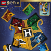 LEGO Display Set Contains Flag with Hogwarts Motto