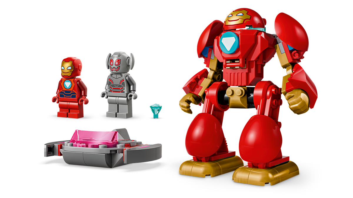 Includes Iron Man Mech and Ultron Vehicle