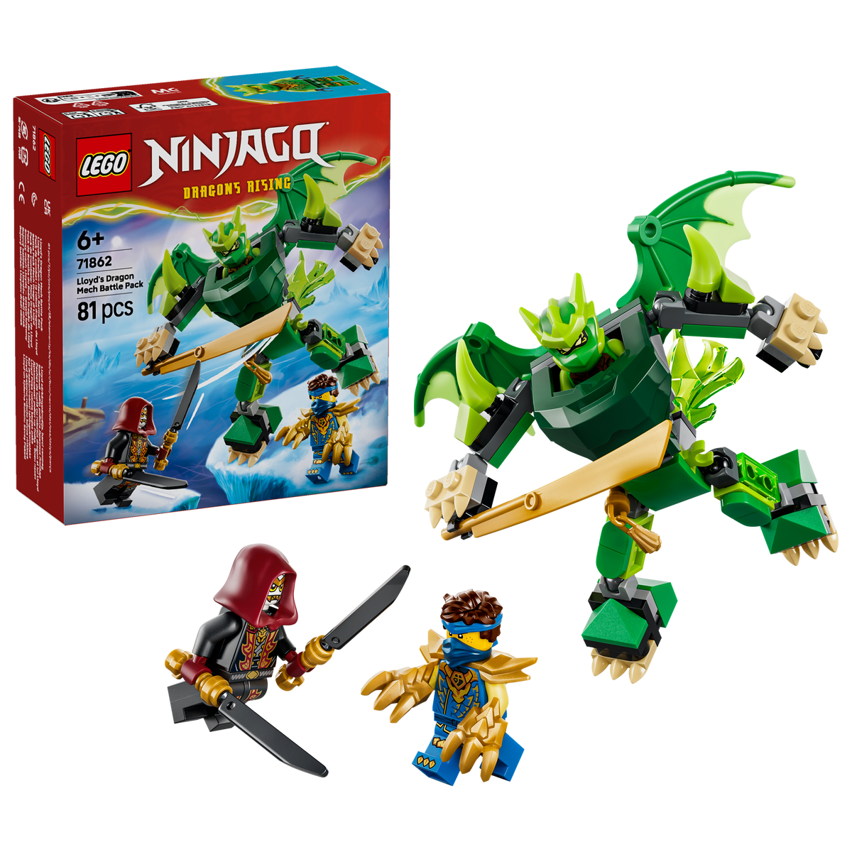 LEGO Ninjago 71862 Lloyd's Dragon Mech Battle Pack with Box