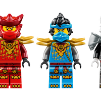 This Thrilling LEGO Set Includes Kai, Nya and Zilvar Figurines