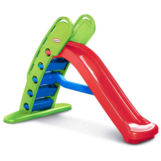 Little Tikes Easy Store Giant Primary Slide – Foldable Kids Slide