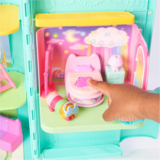 gabbys doll house bedroom playset being played with 