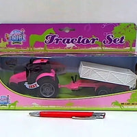 Pink Tractor Set