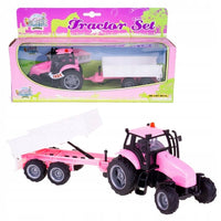 Pink Tractor Set