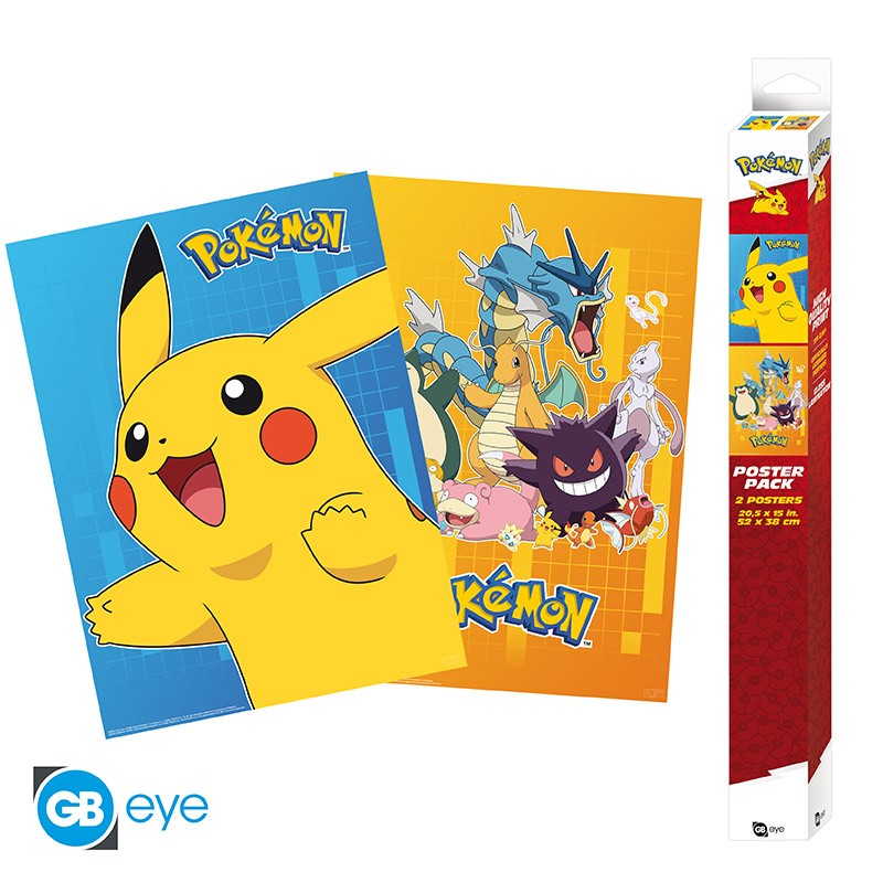 Pokemon Set 2 Posters Chibi 52x38