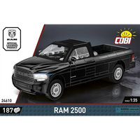 black pick up truck building set