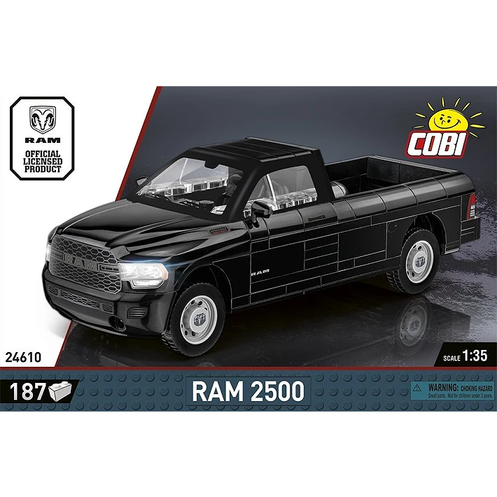 black pick up truck building set