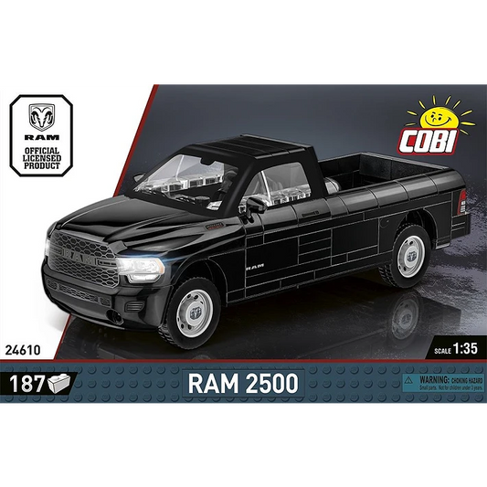 black pick up truck building set