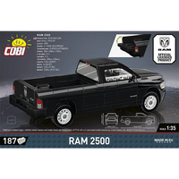 black pick up truck building set
