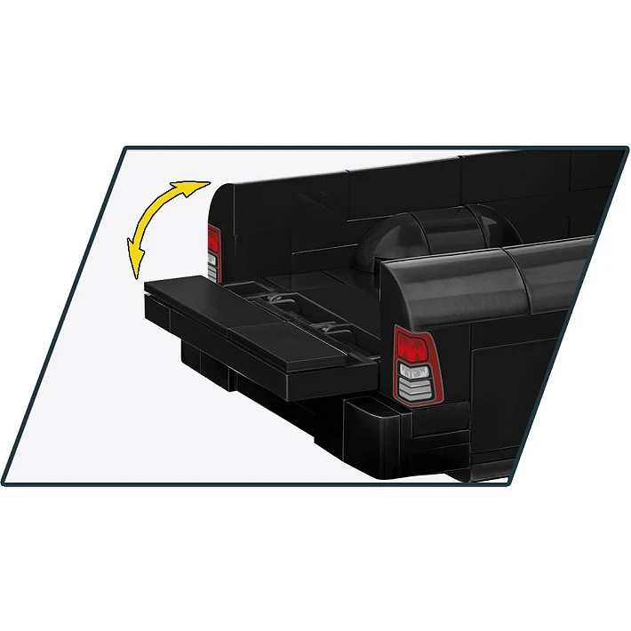 black pick up truck building set