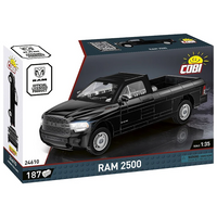 black pick up truck building set