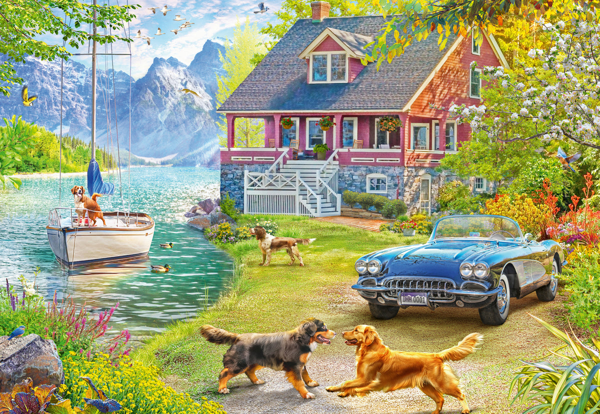 Summer Lake House 200pc jigsaw puzzle 