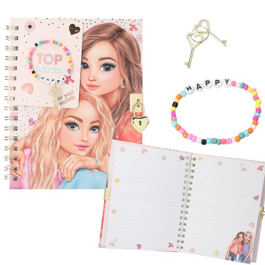 diary with padlock and bracelet 